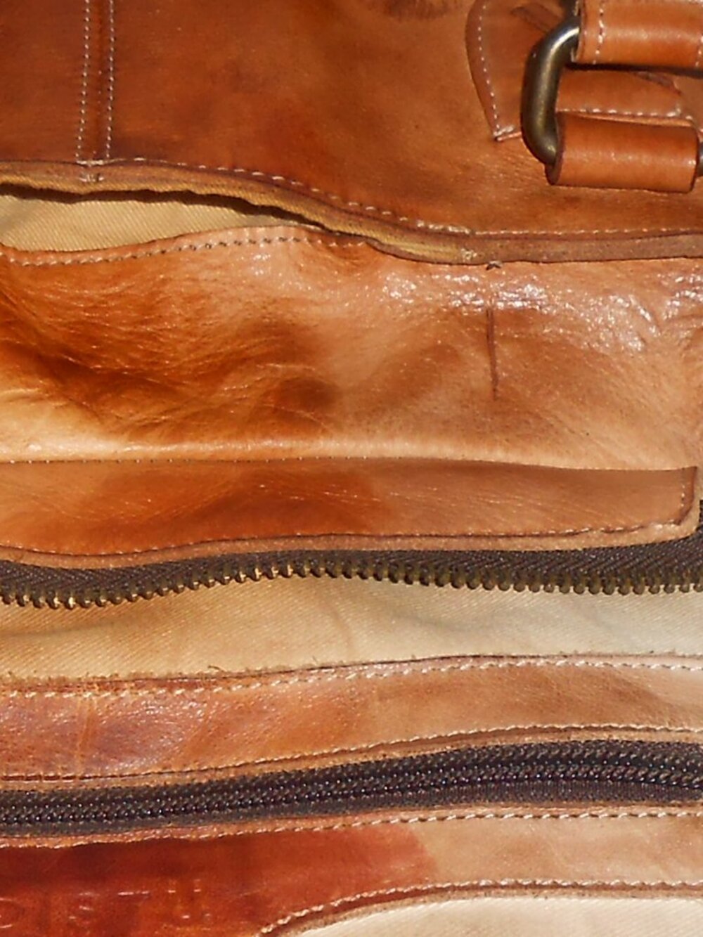 BED STU ROCKABABY Cafe Latte leather bag NO STRAP - Picture 15 of 16